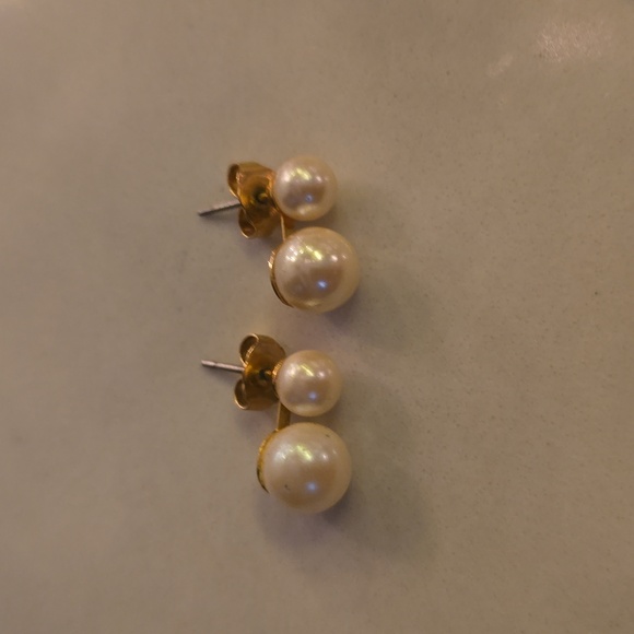 Source Unknown Jewelry - Vintage faux pearl earrings